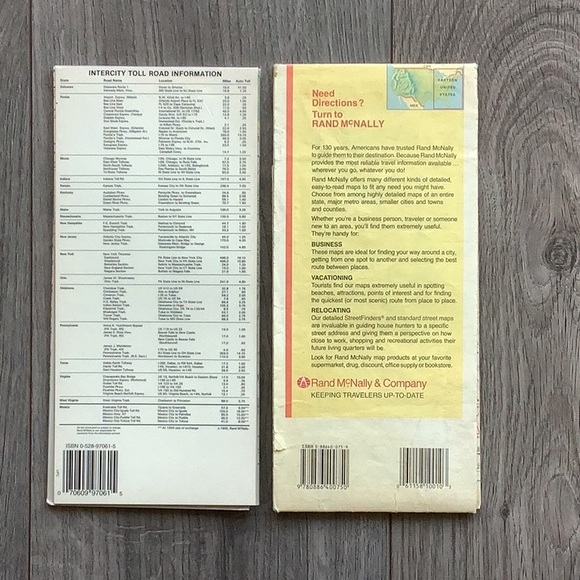 US Maps, Vintage, Ephemera, Rand McNally - Picture 2 of 2